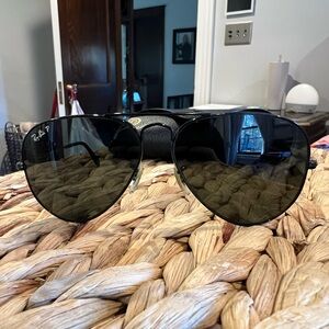 All black aviators RAY BAN polarized